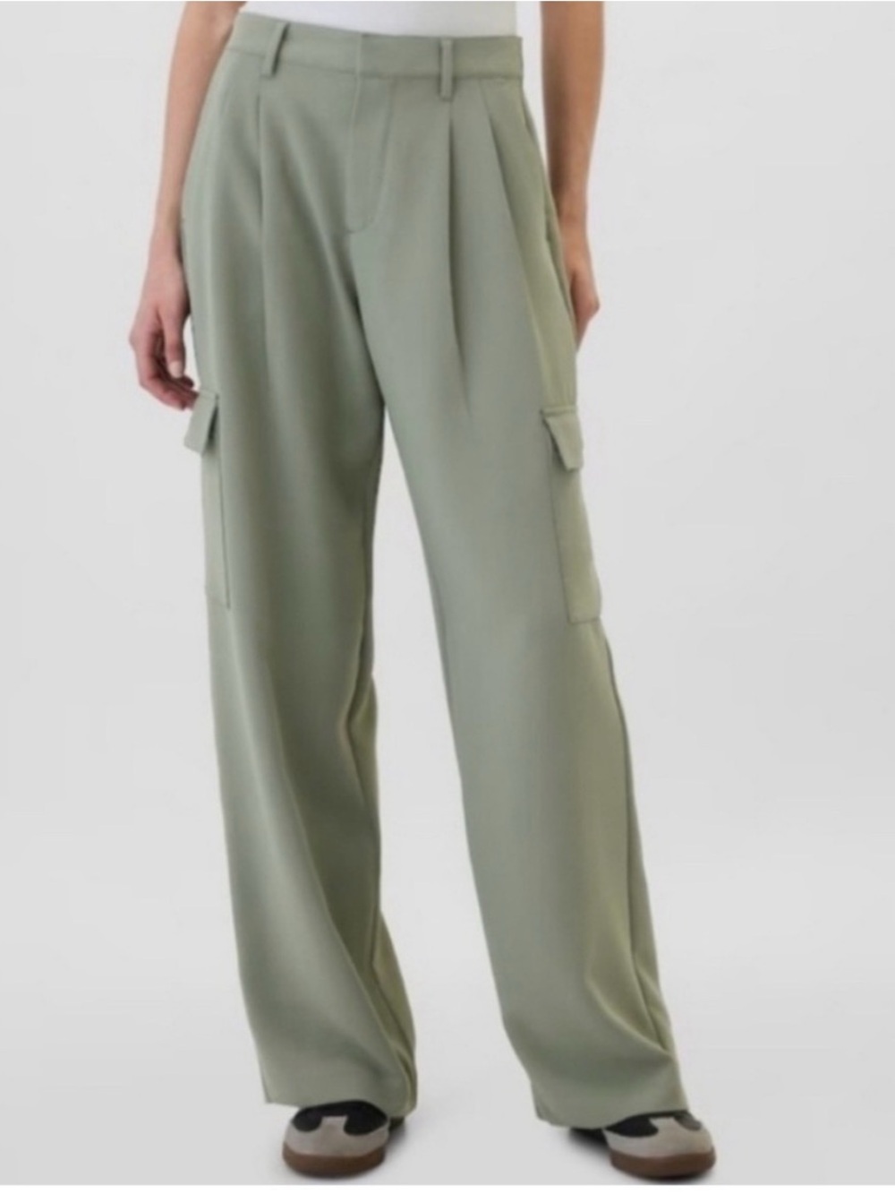 GAP Women’s Easy Trouser with Cargo Pockets Sage Green Size 6